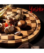 Cutting Board Kitchen Chopping Cooking Acacia Wood Heavy Duty Serving Tr... - $828.84 MXN+