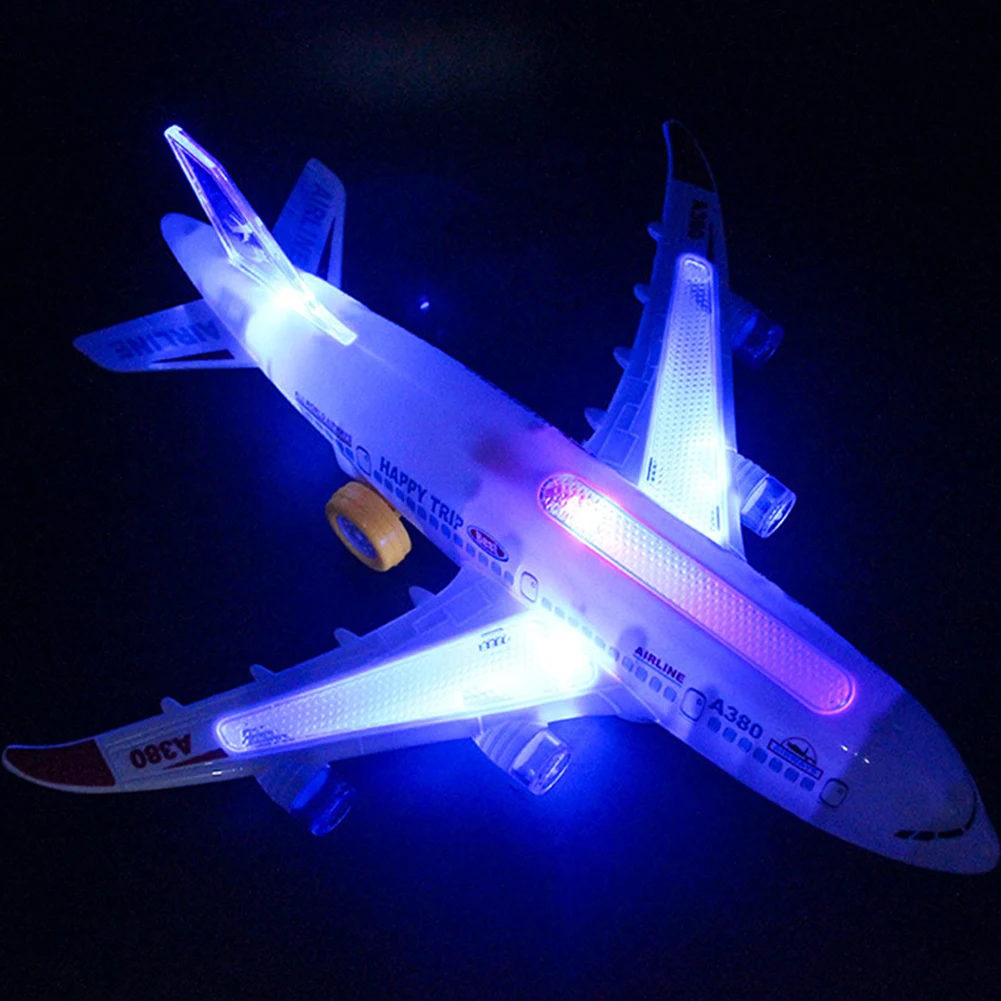 Play Play Airplane Toy Electric Plane Model with Flashing Light Sound Aembly Pla - £27.87 GBP