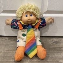 Vintage 1983 Coleco 16&quot; Cabbage Patch Kids Boy Blond Curly Hair, Blue Eyes - £66.36 GBP