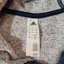 Adidas Men's Blue Cotton Blend Drawstring Pullover Hoodie Sweatshirt Size Large image 5