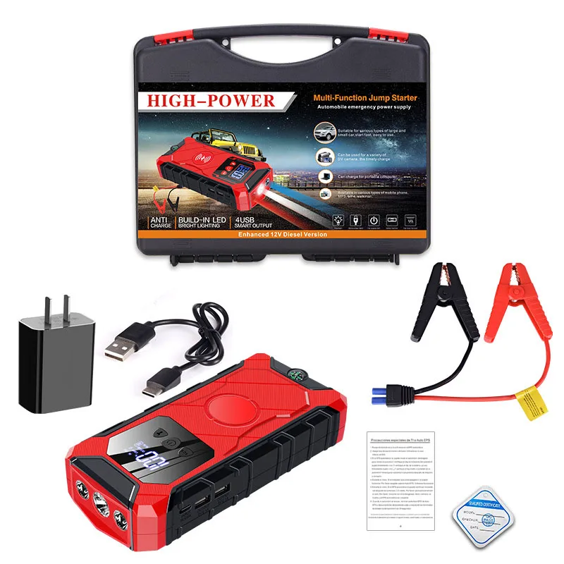 Portable Car Jump ter Battery Booster Power Bank for Cars Charging ting Systems  - £142.78 GBP