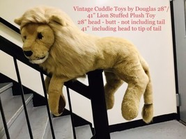 Vintage Douglas Cuddle Toys 28”/41”  Lion Plush Stuffed Animal - £194.43 GBP