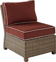 Crosley Furniture KO70017WB-SG Bradenton Outdoor Wicker Sectional Center Chair, - £302.94 GBP
