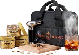 Old Fashioned Cocktail Smoker Kit With Torch By Smoke Board: Whiskey/Bourbon - £101.97 GBP