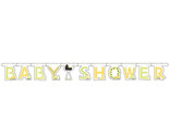 Baby Shower Jointed Banner Stroller Fun 5.3&#39; with 7&quot; Flags Baby Shower D... - $17.99