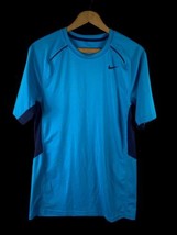 Nike Shirt Size Small Mens Adult Legacy Training Dri Fit Knit Blue Runni... - £21.78 GBP