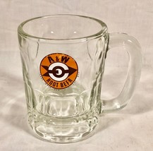 VINTAGE 8 OUNCE HEAVY GLASS A&amp;W ROOT BEER ADVERTISING MUG ARROW LOGO - $29.69