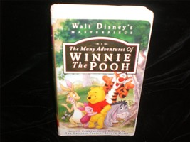 VHS Disney&#39;s Many Adventures of Winnie the Pooh, The 1977 Sebastian Cabot - £5.60 GBP