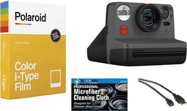 Polaroid Now I-Type Instant Film Camera (Black) + Polaroid Color Film Bundle - $160.99