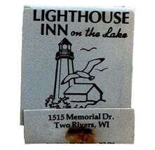 Lighthouse Inn On The Lake Hotel Vintage Matchbook Wisconsin Unused E34m3 - $19.99