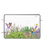 VEVOR 72x48" Chain Link Fence Gate 2.2-6 ft Galvanized Farm Posts Not In... - $78.99