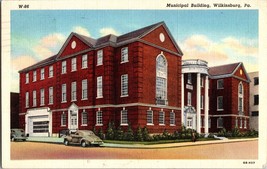 Vintage Postcard 1940 Municipal Building Wilkinsburg Pennsylvania (B4) - £6.15 GBP