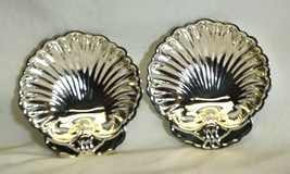 Silverplate Scalloped Shell Serving Dish Set of 2 - $276.61 MXN