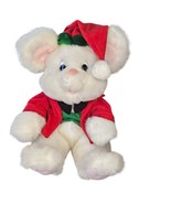 Vintage 90s White Christmas Moise Stuffed Animal Plush 13&quot; Kids Of America - $48.23