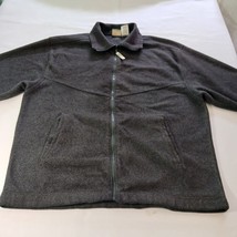 Ozark Trail Men’s Charcoal Heather Full Zip Fleece Outdoors Hiking Jacket Size L image 7