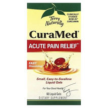 Terry Naturally Cura Med Acute Pain Relief, 60 Liquid Gels Exp 09/2025 - £32.13 GBP