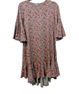 LuLaRoe Womens XS Maurine Dress Bell Ruffle Sleeve High Low Swing X-Small - $9.48 CAD