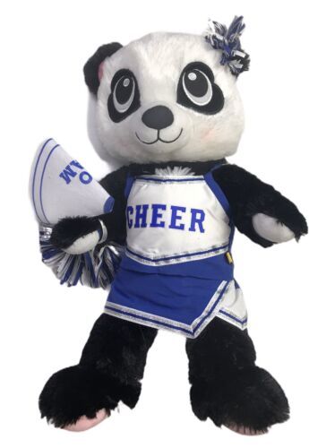 Primary image for Build A Bear Cheerleader Panda Bear Plush 16” With Outfit BABW