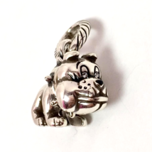 Brighton Dexter Bull Dog Charm, Silver Finish, Stones, J98302 New - £12.18 GBP