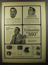1954 Columbia 360 Phonograph Advertisement - Bruno Walter - £14.74 GBP