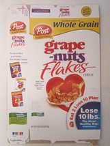 Empty POST Cereal Box GRAPE-NUTS FLAKES 2007 18 oz [G7C6s] - £5.01 GBP