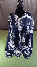 Drapers &amp; Damons Navy Floral Button-Up Shirt - Size 2X - $17.41