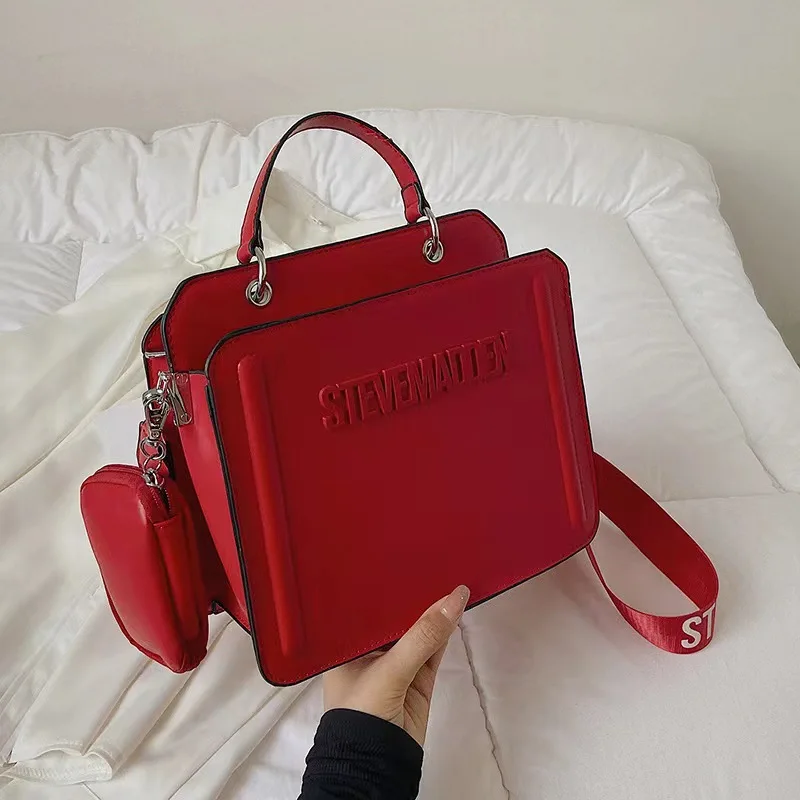 N s fashion handbags vintage solid pu leather crossbody shoulder bag with cute mini bag thumb200