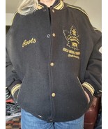 2002 ROOTS Canada Olympic Hockey GOLD MEDAL CHAMPIONS Wool Leather Jacket Medium - $123.74