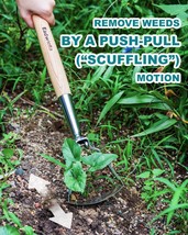 Action Hula Hoe 19Inch for Weeding Mini Stirrup Scuffle Loop Hoe Garden ... - $49.23