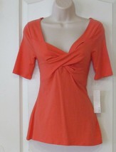 ELLE Crossover Short Sleeve Tee Rose of Sharon Women&#39;s Sz S NWT MSRP $36 - $246.03 MXN