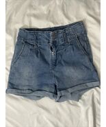 RSQ Denim Cuffed Shorts Women sz 9/w29 - $233.64 MXN
