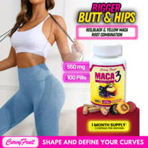 Bigger Booty, Wider Hips &amp; Thicker Leg: Aguaje Curvy Fruit + Maca Root Pills - £35.83 GBP