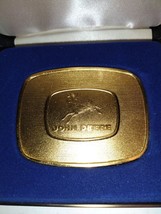 JOHN DEERE 1986 LIMITED EDITION FOUR LEGGED LEAPING DEER GOLD BELT BUCKL... - £16.12 GBP