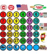 Unique 36 Pcs Number Stickers - Back to School Floor Markers for Classrooms - $18.59 CAD