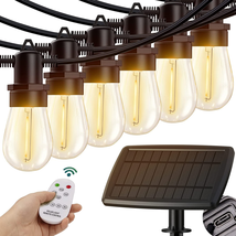 KYY 54FT(48+6) Solar String Lights Outdoor with USB Port Remote Control, LED Wat - £47.70 GBP