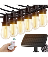 KYY 54FT(48+6) Solar String Lights Outdoor with USB Port Remote Control,... - £47.15 GBP