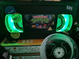 Teenage Mutant Ninja Turtle Retro VHS Tape Night Light table lamp stunning  - £18.13 GBP