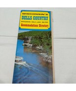 Vintage Wisconsin Dells Country Lake Delton Accommodations Directory Map  - £9.79 GBP