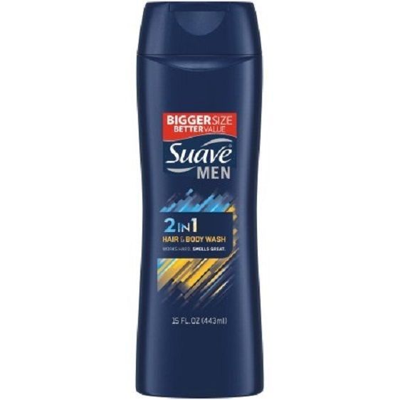 4x Suave Men 2 in 1 Hair and Body Wash *15 oz each* - $14.95