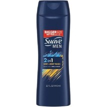 4x Suave Men 2 in 1 Hair and Body Wash *15 oz each* - £11.77 GBP