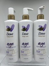 (3) Dove Body Love Body Cleanser Age Embrace Boost Peptide Serum   17.5 fl oz - £20.02 GBP