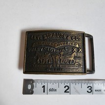 Levi Strauss &amp; Co Belt Buckle Metal Fits 1.5&quot; Made in USA San Francisco - £11.00 GBP