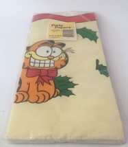 Vintage Garfield Jim Davis Christmas Holiday Gibson Party Table Cloth 1978 NEW. - £10.27 GBP