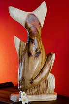 Carving Wood Bali Fish 70 cm Sculpture Decoration Display Maritime - $78.80