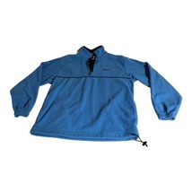 IZOD PerformX AirFx Fleece Mens Size M Blue 1/4 Zip Sweatshirt Shirt Lon... - £22.02 GBP