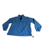 IZOD PerformX AirFx Fleece Mens Size M Blue 1/4 Zip Sweatshirt Shirt Lon... - £22.09 GBP