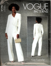 Vogue V1790 Misses Guy Laroche Jumpsuit Size 16 to 24 Uncut Sewing Pattern - £17.31 GBP