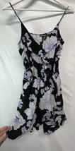 Express Blue Floral A Line Sundress Spring Summer S - £19.76 GBP