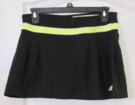 adidas Climalite Activewear Skort Black Glow (neon yellow)  Women s Sz S... - $345.76 MXN