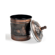 4 qt. Pineapple Antique Copper Canister - $977.71 MXN